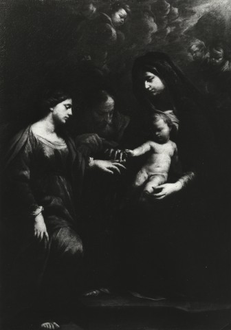 Anonimo — Vaccaro Andrea - attr. - sec. XVII - Matrimonio mistico di santa Caterina d'Alessandria — insieme